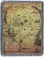 Northwest Warner Bros The Hobbit, Middle Earth Woven Tapestry Throw Blanket, 121,9 cm x 60 cm