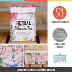 Nostalgic-Art Retro Çay Kutusu, 100 g, Bitkisel Çiçek Çayı – Çay severler için hediye fikri, çay ve çay poşeti saklamak için, Vintage tasarım