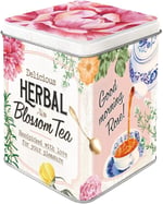 Nostalgic-Art Retro Çay Kutusu, 100 g, Bitkisel Çiçek Çayı – Çay severler için hediye fikri, çay ve çay poşeti saklamak için, Vintage tasarım