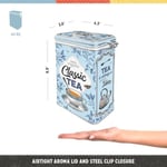 Nostalgic-Art Retro çay kutusu, 1,3 l, klasik çay, çay severler için hediye fikri, aroma kapaklı sac kutu, vintage tasarım