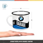 Nostalgic-Art Retro emaye fincan, 360 ml, orijinal lisanslı ürün (OLP), BMW – Garaj – BMW aksesuar hayranları için hediye fikri, kamp kupası, vintage tasarım