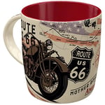 Nostalgic-Art Retro kahve kupası, 330 ml, Route 66 Bike Map – ABD hayranları için hediye fikri, seramik fincan, vintage tasarım | Kahve için seramik kupa, vintage tasarım, ABD hayranları için hediye f