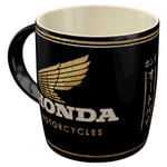 Nostalgic-Art Retro kahve kupası, 330 ml, Honda MC – Motorcycles Gold – Motosikletçiler için hediye fikri, orijinal lisanslı ürün (OLP), kahve için seramik fincan, vintage tasarım