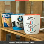 Nostalgic-Art Retro kahve kupası, 330 ml, orijinal lisanslı ürün (OLP), BMW Motorsport – Tradition Of Speed – BMW aksesuar hayranları için hediye fikri, seramik fincan, vintage tasarım