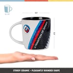 Nostalgic-Art Retro kahve kupası, 330 ml, orijinal lisanslı ürün (OLP), BMW Motorsport – Tradition Of Speed – BMW aksesuar hayranları için hediye fikri, seramik fincan, vintage tasarım