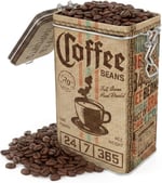 Nostalgic-Art Retro kahve kutusu, 1,3 l, kahve tutkunları için hediye fikri, aroma kapaklı sac kutu, vintage tasarım | Aroma kapaklı sac kutu, vintage tasarım, kahve dekorasyonu, kahve hayranları için