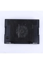 Notebook Soğutucu Fan Laptop Stand Yükseklik Ayarlı 9/17 İnç Uyumlu Laptop Soğutucu Gaming Fan Siyah