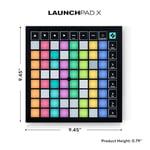 Novation Launchpad X MIDI Grid Controller for Ableton Live/Logic Pro - Kolay Kontroller, Dinamik Not Çalma
