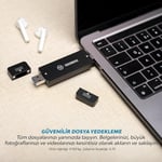NPO DK01 NVMe M.2 1000/900Mb/s USB-A/Type-C Kablosuz Taşınabilir Harici SSD (GB, 0)