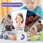 NPO NPT31B Mutfak,Ders,Yemek için 60dk Analog Alarm Zamanlayıcı,Pomodoro Öğrenci Motivasyon Saati