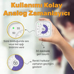 NPO NPT31B Mutfak,Ders,Yemek için 60dk Analog Alarm Zamanlayıcı,Pomodoro Öğrenci Motivasyon Saati