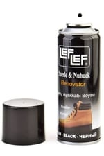Nuri LefLef Süet Nubuk Ayakkabı Boyası Yenileyici Koruyucu Sprey (200 ml) (Siyah)