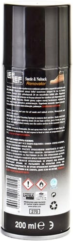 Nuri LefLef Süet Nubuk Ayakkabı Boyası Yenileyici Koruyucu Sprey (200 ml) (Siyah)