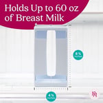 Nurse & Nourish Anne Sütü Saklama Kulesi - Süt Dondurucu Torbaları için Uygun Depolama - Sütü Anne Sütü Dondurucu Düzenleyici Kulesinde Verimli Bir Şekilde Saklayın - 1700 ml Süt İçin Anne Sütü Saklam