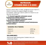 Nutraxin Vitamin Max C-D-Zinc 60 Tablet
