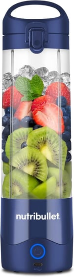 nutribullet Taşınabilir Blender, Kablosuz, 20oz Gemi, Kişisel Blender, USB-C Şarj Edilebilir, Lacivert, NBPB50100NB