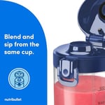 nutribullet Taşınabilir Blender, Kablosuz, 20oz Gemi, Kişisel Blender, USB-C Şarj Edilebilir, Lacivert, NBPB50100NB