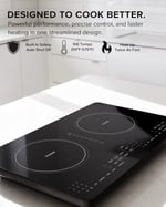 Nuwave PIC Çift, Taşınabilir, Güçlü 1800W, 2 Büyük 8 