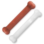 Nylabone 982904 Dura Power Chew, kemik şeklinde, pastırma ve tavuk aromalı ikili paket, büyük köpekler için (23 kg'a kadar), L - Seçenekler: M - (bis 16 kg), L - (bis 23 kg)