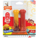 Nylabone Cheeseburger ve Elma Aromalı Köpek Çiğneme Kemiği S