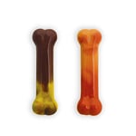 Nylabone Cheeseburger ve Elma Aromalı Köpek Çiğneme Kemiği S