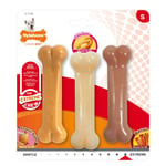 Nylabone Fıstık Ezmesi, Tavuk ve Domuz Pastırması Aromalı Köpek Çiğneme Seti S