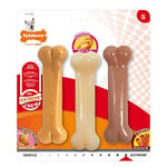 Nylabone Fıstık Ezmesi, Tavuk ve Domuz Pastırması Aromalı Köpek Çiğneme Seti S
