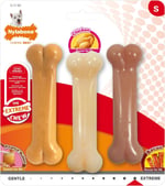 Nylabone Fıstık Ezmesi, Tavuk ve Domuz Pastırması Aromalı Köpek Çiğneme Seti S
