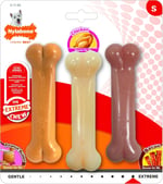 Nylabone Fıstık Ezmesi, Tavuk ve Domuz Pastırması Aromalı Köpek Çiğneme Seti S