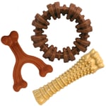 Nylabone Power Chew Toys Müşteri Favorileri Paketi - Agresif Çiğneme için Köpek Oyuncakları, Büyük Köpekler için 3 Şekil ve Tatta Yıkılmaz Köpek Oyuncakları - Lezzet Karışık, Büyük/Dev (3 Sayı)