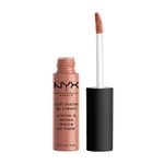 NYX PROFESSIONAL MAKEUP Yumuşak Mat Dudak Kremi, Hafif Sıvı Ruj - Abu Dabi (Derin Gül Beji)