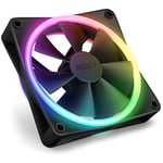 NZXT F120 RGB Duo Üçlü Paket - RGB Kontrolörlü 3 x 120 mm Çift Taraflı RGB Fanlar - 20 Ayrı Adreslenebilir LED - Dengeli Hava Akışı ve Statik Basınç - Akışkan Dinamik Rulman - PWM - Siyah