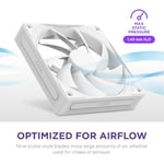 NZXT F120Q, 120mm Sessiz Hava Akımı PC Kasa Fanı, veya Egzoz, Konsantre Hava için Pahlı Çerçeve, Akışkan Dinamik Rulmanlar, Düşük Gürültü, - Seçenekler: Sessiz hava akışı 2024, Static Pressure 2024...