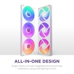 NZXT F360 RGB Core – 360 mm tekli çerçeve fan ünitesi 3 x 120 mm RGB fanlı – devir sayısı ve aydınlatma kontrolü – yüksek statik b - Seçenekler: RGB Core, Siyah RGB Çekirdek, 360mm Weiß, 280mm Schwarz