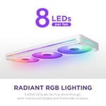 NZXT F360 RGB Core – 360 mm tekli çerçeve fan ünitesi 3 x 120 mm RGB fanlı – devir sayısı ve aydınlatma kontrolü – yüksek statik b - Seçenekler: RGB Core, Siyah RGB Çekirdek, 360mm Weiß, 280mm Schwarz