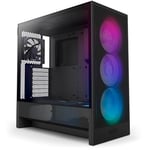 NZXT H5 Flow 2024 CC-H52FB-R1 RGB Fanlı Siyah E-ATX Oyuncu Kasası - Seçenekler: RGB Fanlar, RGB Olmayan Fanlar, H5 Flow RGB 2024...