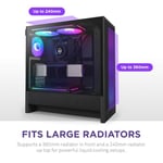 NZXT H5 Flow 2024 CC-H52FB-R1 RGB Fanlı Siyah E-ATX Oyuncu Kasası - Seçenekler: RGB Fanlar, RGB Olmayan Fanlar, H5 Flow RGB 2024...