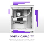 NZXT H7 Flow 2024 CM-H72FW-01 Fanlı Beyaz E-ATX Oyuncu Kasası | Airflow odaklı ATX Midi Tower. Doğrudan GPU soğutma için zemin fanı, 420  - Seçenekler: ATX Mid Tower, E-ATX Mid Tower, H7 Elite 2023...