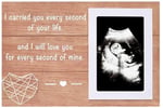 NZY İyilik Düşük Resim Çerçevesi Hediyesi - Bebek Kaybını Anma Hatırası - Hayatınızın Her Saniyesinde Taşıdım - Hamilelik Kaybı Anısına Hediye - Sonogram Anıtı Fotoğraf Çerçevesi Hediyesi