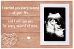 NZY İyilik Düşük Resim Çerçevesi Hediyesi - Bebek Kaybını Anma Hatırası - Hayatınızın Her Saniyesinde Taşıdım - Hamilelik Kaybı Anısına Hediye - Sonogram Anıtı Fotoğraf Çerçevesi Hediyesi