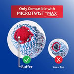 O-Cedar MicroTwist MAX Mikrofiber Bükümlü Paspas, 1 Ekstra Dolum ile | Eller Serbest Sıkma Özellikleri | Ekstra Büyük 45 cm Paspas Başlığı | Tüm Zemin Tiplerinde Güvenli
