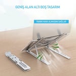 OBEV Taşınabilir Laptop Stant Bilgisayar Stant Notebook Stant Tüm Laptoplarla Uyumlu Bilgisayar Standı Taşınabilir Metal Kaymaz Stant Dizüstü Bilgisayar Stantları Stantı