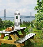 Obıess Taşınabilir Espresso Kahve Makinesi Siyah Şarjlı Kapsül ve Öğütülmüş Kahve ile Uyumlu V3