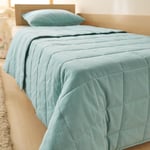 Ocean Home Textile %100 Pamuk Kumaş Kapitoneli Mint Çok Amaçlı Bebek Yatak Örtüsü Seti 1 Adet 100 X 150 / 1 Adet 37 X 47 Cm