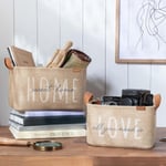 Ocean Home Textile 2'li Astarlı Jüt Sepet Set