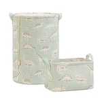 Ocean Home Textile 2'li Çocuk Odası Dinozor Sepet Set 1 Adet 30 x 21 x 18/36 x 48 cm
