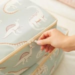 Ocean Home Textile 2'li Çocuk Odası Dinozor Hurç Set 1 Adet 30 X 22 X 18 / 1 Adet 52 X 28 X 21 Cm