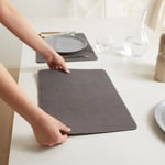 Ocean Home Textile 2'li Gri Renk Deri Amerikan Servis 40 X 30 Cm