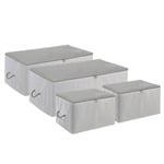 Ocean Home Textile 4'lü Gri Renk Stuff & Things Hurç Set