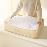 Ocean Home Textile 4'lü Mega Boy Bej Balıksırtı Baza Altı Hurç Set 74 X 46 X 22 Cm